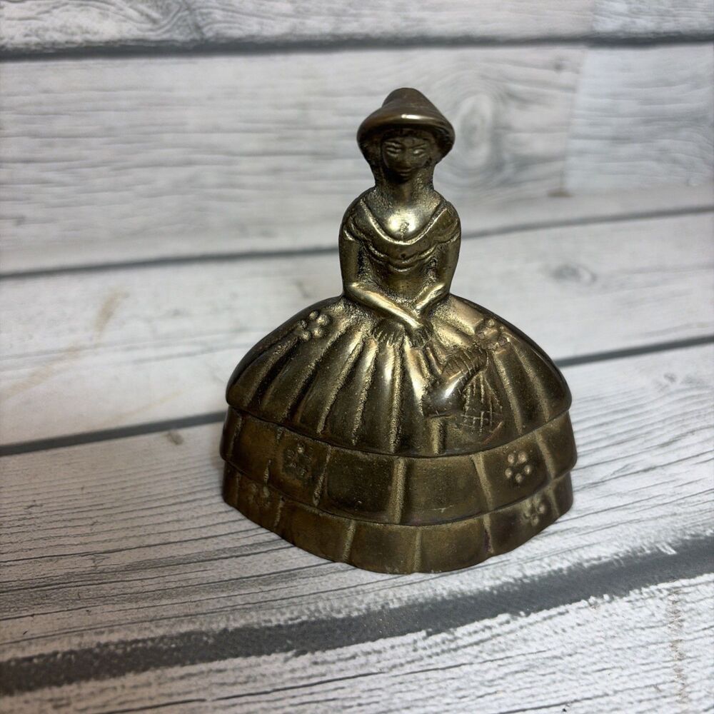 Vintage Brass Southern Belle Lady Bell